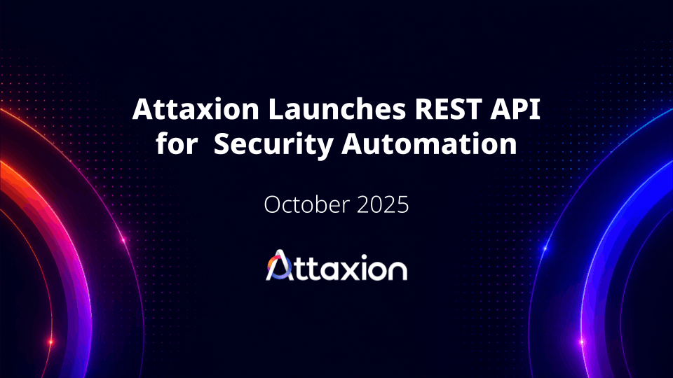Attaxion Launches REST API for Security Automation and Integration