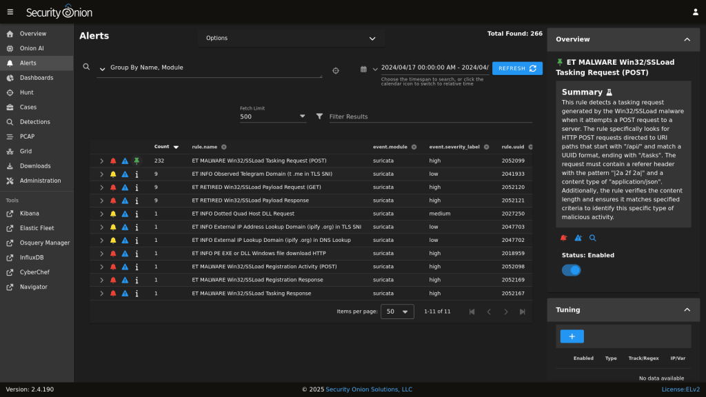 Security Onion screenshot