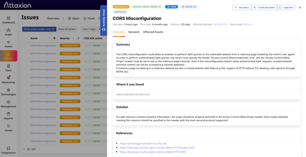 Attaxion provides a detailed summary of the vulnerability as well as references for more information.
