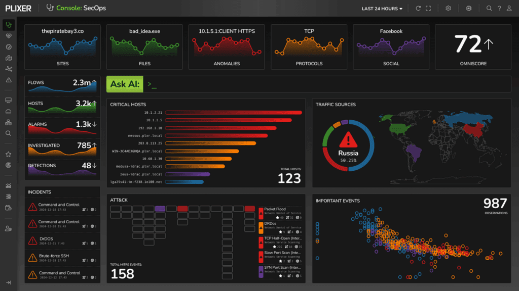 Plixer Scrutinizer screenshot